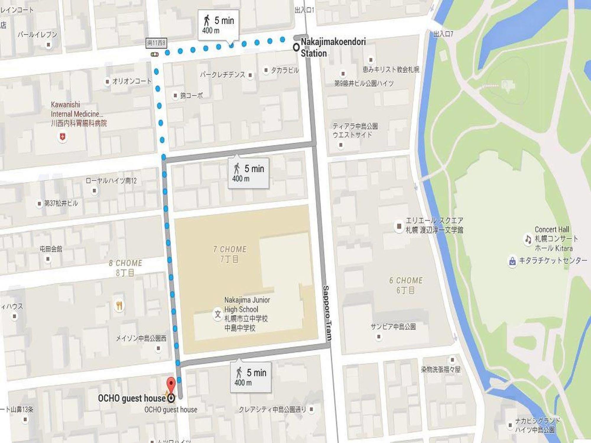 Ocho Guest House Sapporo Exterior foto
